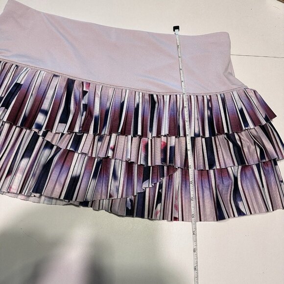 lucky in love Ladies Sz XL Tennis Golf pickleball skort Stretch pull on ruffle - Picture 2 of 7